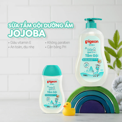 Sữa Tắm Gội Cho Bé Pigeon 700ml Jojoba, Sản phẩm có tặng kèm chai nhỏ