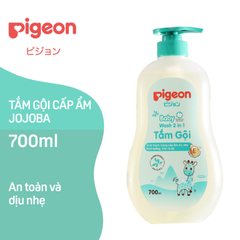 Sữa Tắm Gội Cho Bé Pigeon 700ml Jojoba, Sản phẩm có tặng kèm chai nhỏ