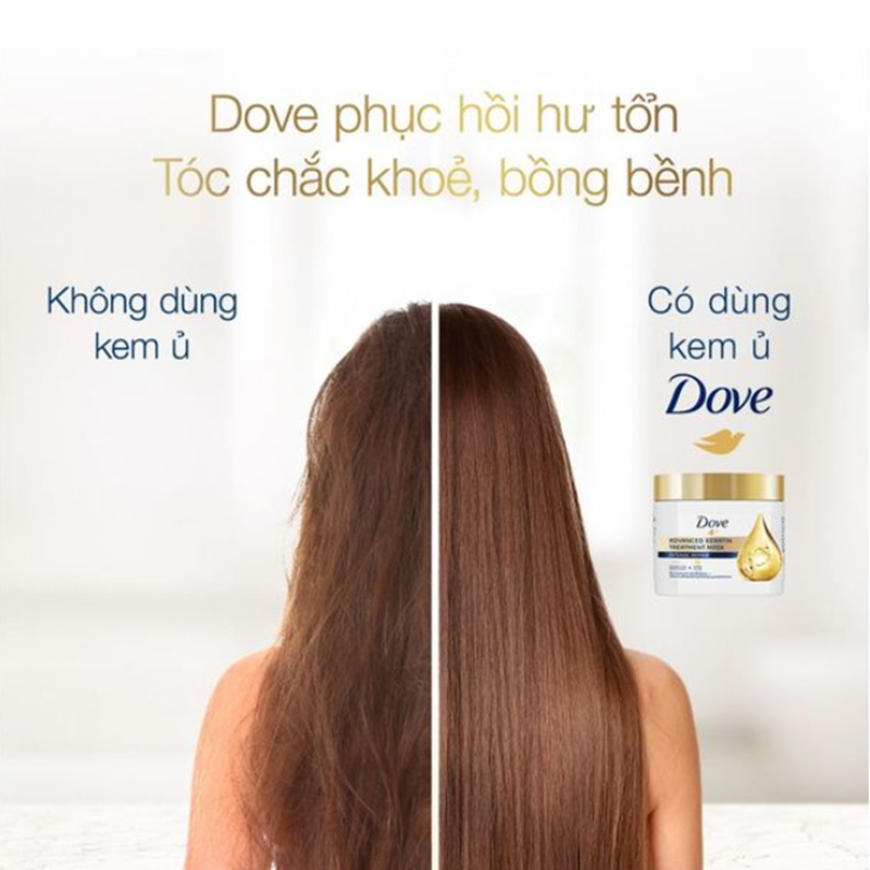 Kem Ủ Tóc Dove Keratin Cao Cấp 200ml, Phục Hồi Hư Tổn