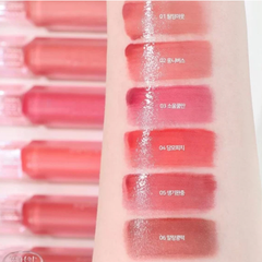 Son Bóng Peripera Water Bare Tint 3.7g, cải thiện và ngăn ngừa tình trạng môi khô, bong tróc khi dùng son cả ngày