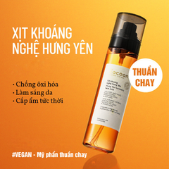 Xịt Khoáng Nghệ Hưng Yên Cocoon 130ml, Chống Oxy hóa, sáng da