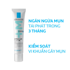 Kem Dưỡng La Roche-posay 40ml Trị Mụn Effaclar Dou+m (mẫu Mới)