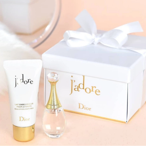 Set Nước Hoa Và Lotion J'adore Dior Edp | 5ml + 20ml