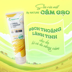 Sửa Rửa Mặt Dược Liệu Bynature 120g Cám Gạo