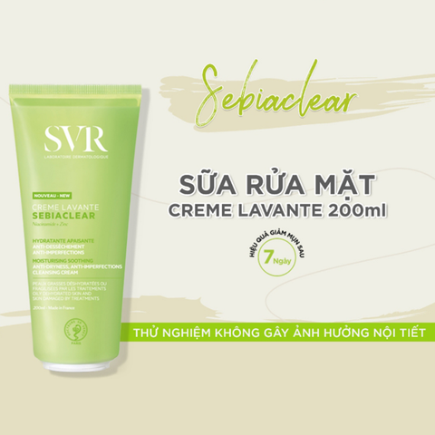 Sữa Rửa Mặt Svr 200ml Sebiaclear Creme Lavante Mới