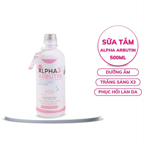 Sữa Tắm Alpha Arbutin 3+ Plus Collagen Bath Cream 350ml Thái