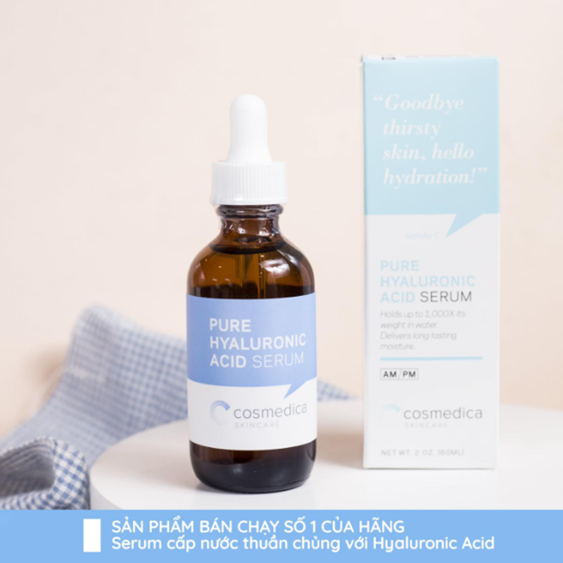 Serum Cosmedica Skincare Pure Hyaluronic Acid 60ml Cấp Nước