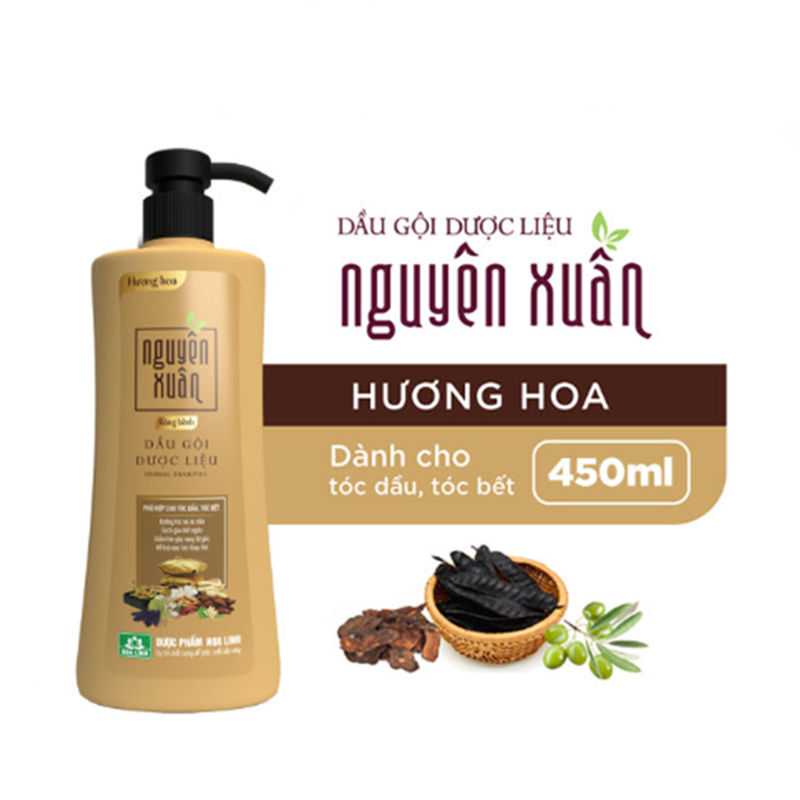 Dầu Gội Nguyên Xuân 450ml, Cho tóc sạch gàu, bồng bềnh