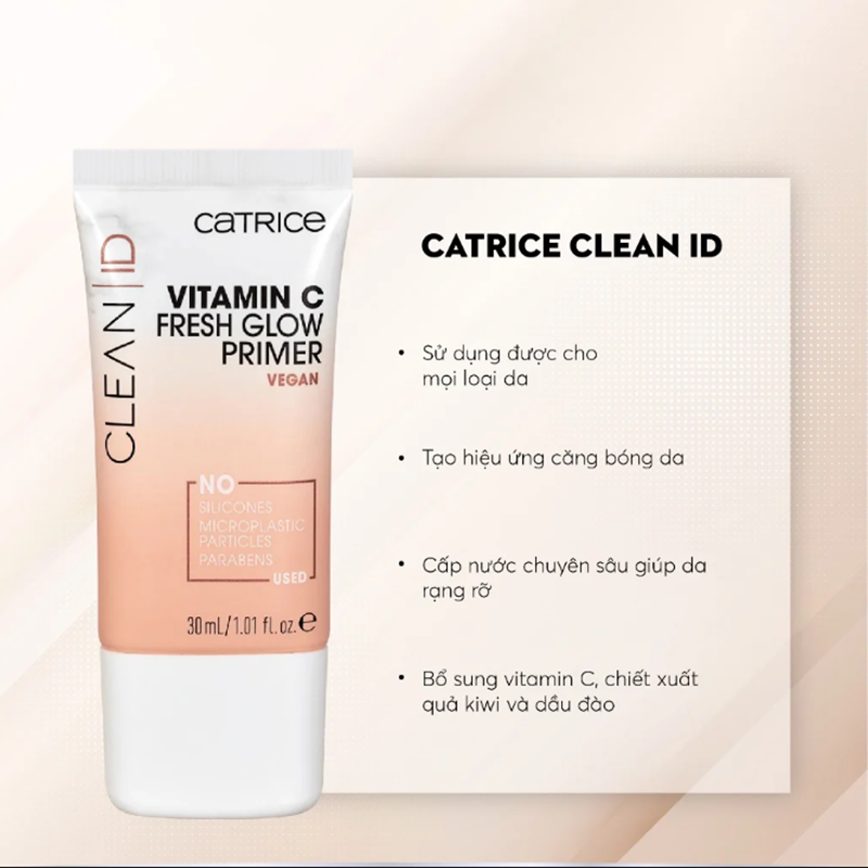 Kem Lót Catrice 30ml Vitamin C Fresh Glow Primer Vegan