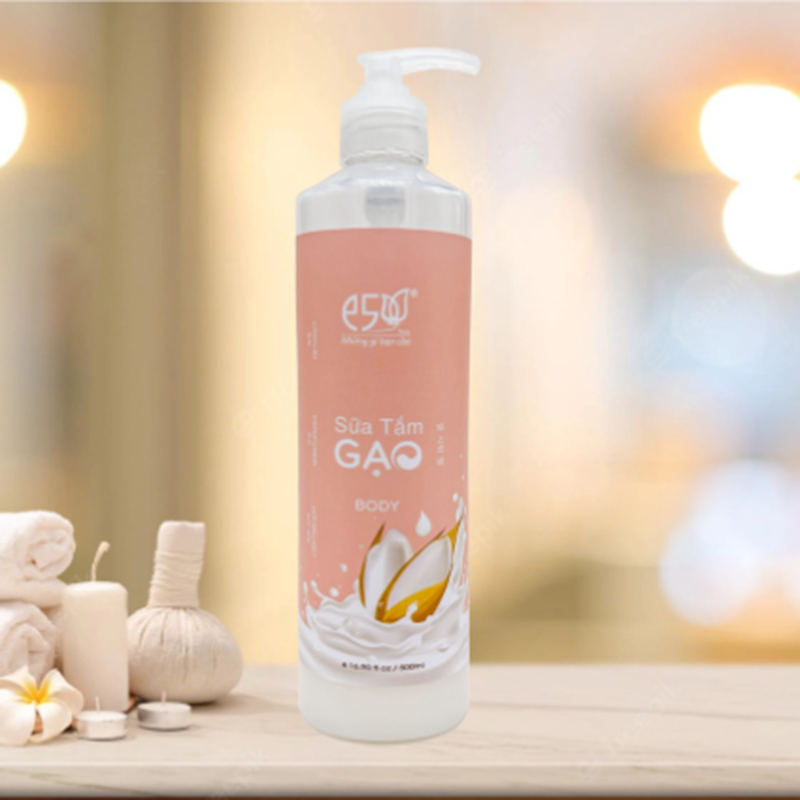 Sữa Tắm Gạo E5 500ml, Cung cấp độ ẩm cho da