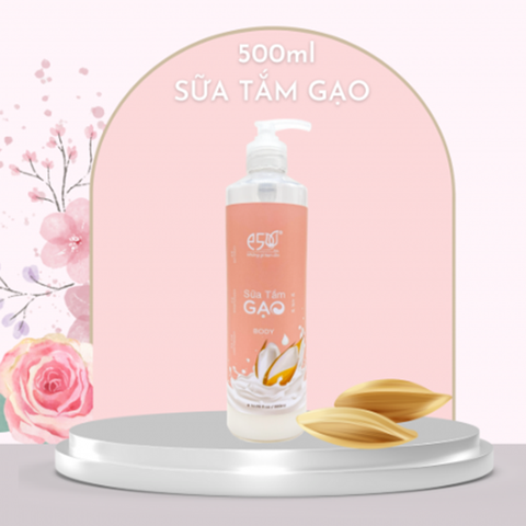 Sữa Tắm Gạo E5 500ml, Cung cấp độ ẩm cho da