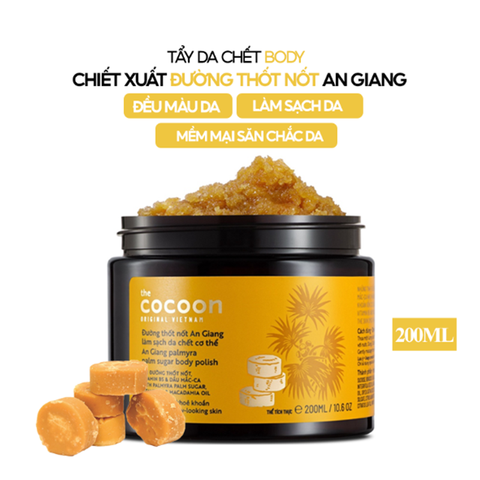 Tẩy Da Chết Toàn Thân Cocoon 200ml Đường Thốt Nốt An Giang