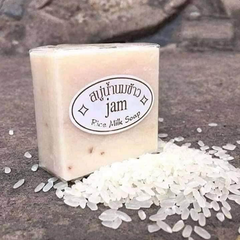 Xà Phòng Kích Trắng Da Cám Gạo Thái Lan Jam 65g, Loại bỏ mụn và da dầu, kích trắng da