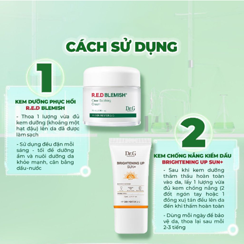 Bộ Drr.g Kem Dưỡng 70ml Và Chống Nắng 20ml