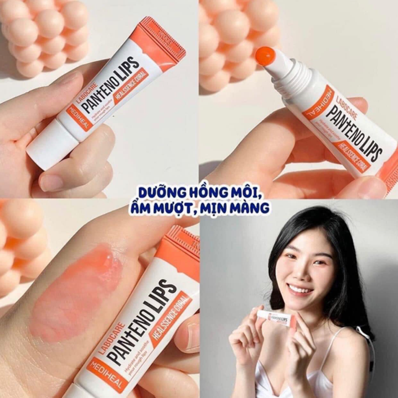 Son Dưỡng Mediheal Labocare Panteno Lips 10ml, Làm mềm và giữ ẩm cho môi