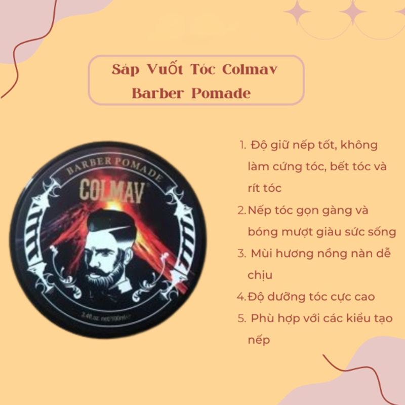 Wax Tóc Colmav Barber Pamade 100ml