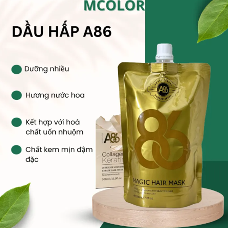 Mặt Nạ Tóc Collagen A86 Bịch 500ml