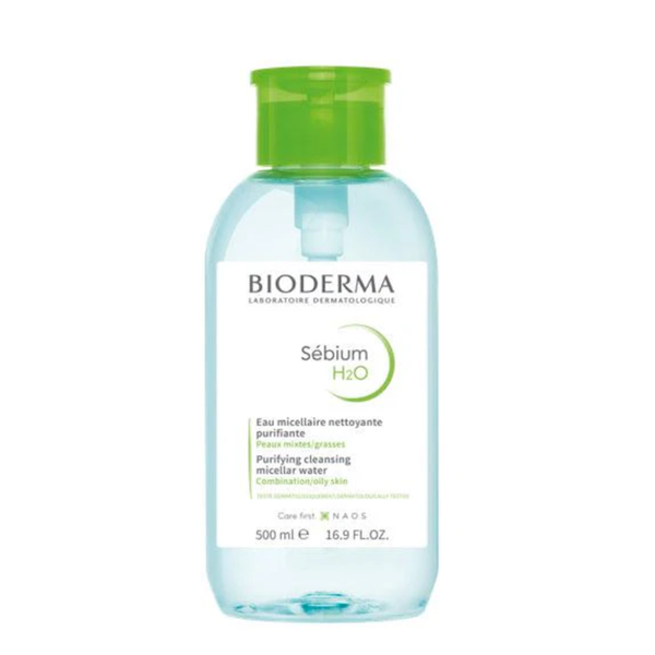 Tẩy Trang Bioderma 500ml Sebium H2o Xanh Nắp Nhấn