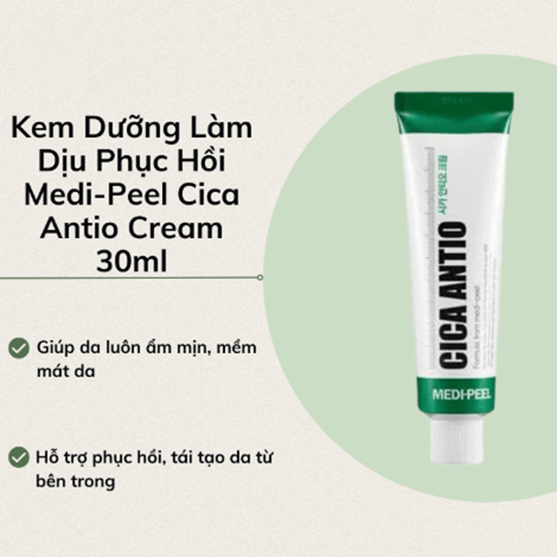 Kem Dưỡng Medi-peel Cica Antio 30ml Phục Hồi Da