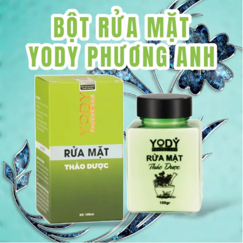 Bột Rửa Mặt Thảo Dược Yody Phương Anh 100g