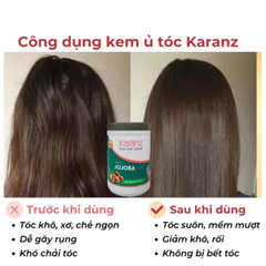 Hấp Dầu Karanz 1000ml Jojoba, dưỡng tóc suôn mượt giảm gãy rụng