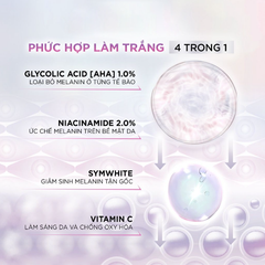 Serum L'oreal 30ml Glycolic-bright Instant Glowing Serum 1.0% Glycolic Acid Dưỡng Sáng Mờ Nám
