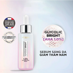 Serum L'oreal 30ml Glycolic-bright Instant Glowing Serum 1.0% Glycolic Acid Dưỡng Sáng Mờ Nám