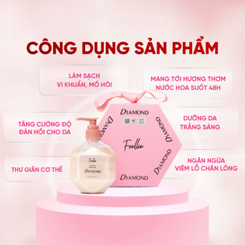 Sữa Tắm Foellie Diamond 285ml