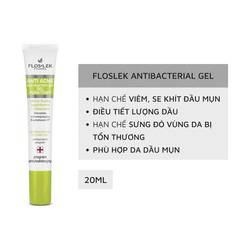 Gel Giảm Mụn & Diệt Khuẩn Floslek Anti Acne Antibacterial Intense Gel 20ml