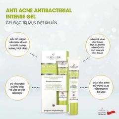 Gel Giảm Mụn & Diệt Khuẩn Floslek Anti Acne Antibacterial Intense Gel 20ml