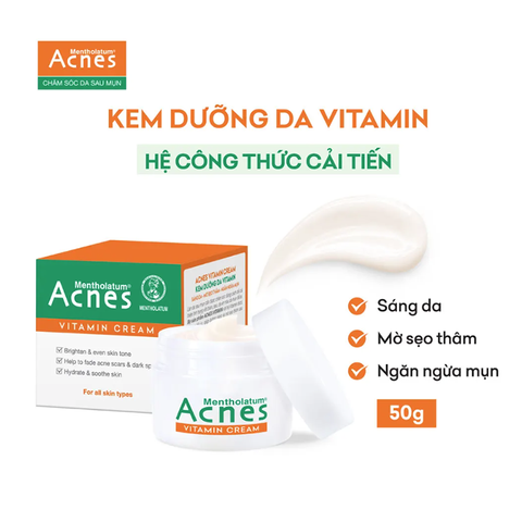 Kem Acnes Vitamin Dưỡng Da Mờ Sẹo Thâm 40g