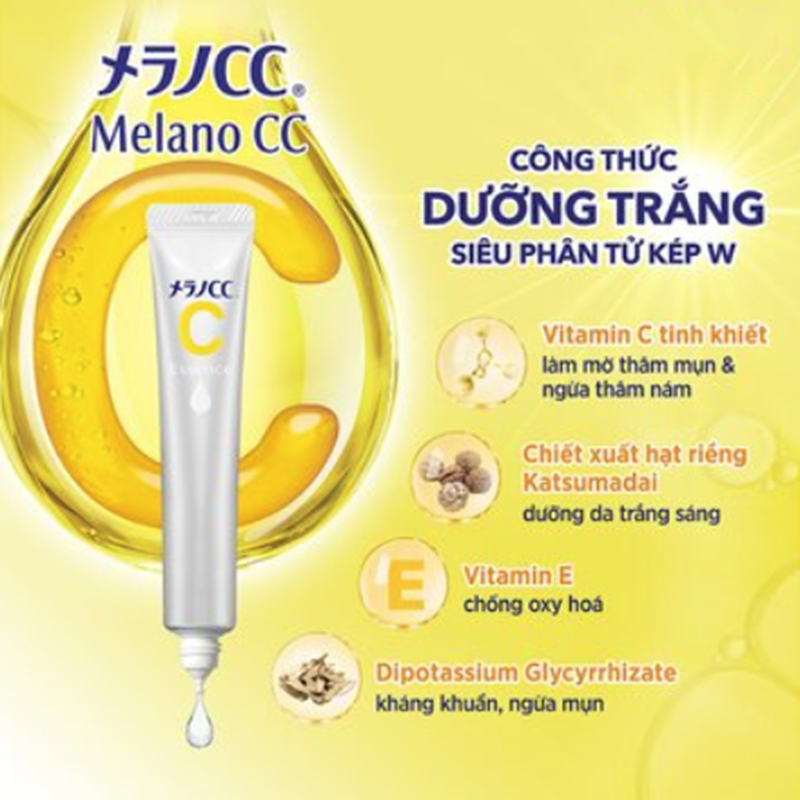 Kem Melano Cc 20ml Vitamin C Brightening Essence Dưỡng Sáng Giảm Thâm Nám