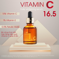 Serum Goodndoc 30ml Vitamin C 16.5, Làm mờ thâm nám, tàn nhang, da không đều màu
