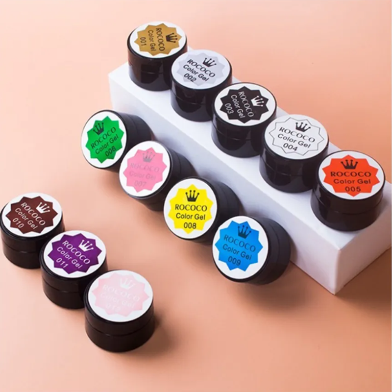 Hộp Gel Vẽ Móng Ruokoco 12 Màu