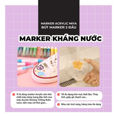 Bút Lông Tô Màu Miya Marker 2 Đầu 12, 48 Màu