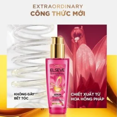 Dưỡng Tóc L'oreal Elseve 100ml Hồng, cho bạn mái tóc mềm mượt mà không hề bết dính.