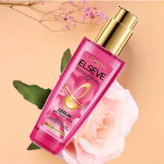 Dưỡng Tóc L'oreal Elseve 100ml Hồng, cho bạn mái tóc mềm mượt mà không hề bết dính.