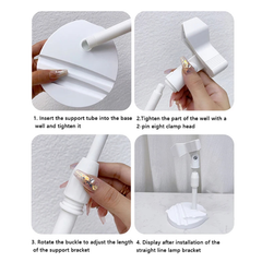 Giá Kẹp Đèn Hơ Nail Mini Lorossi, có giá đỡ điện thoại tiện dụng