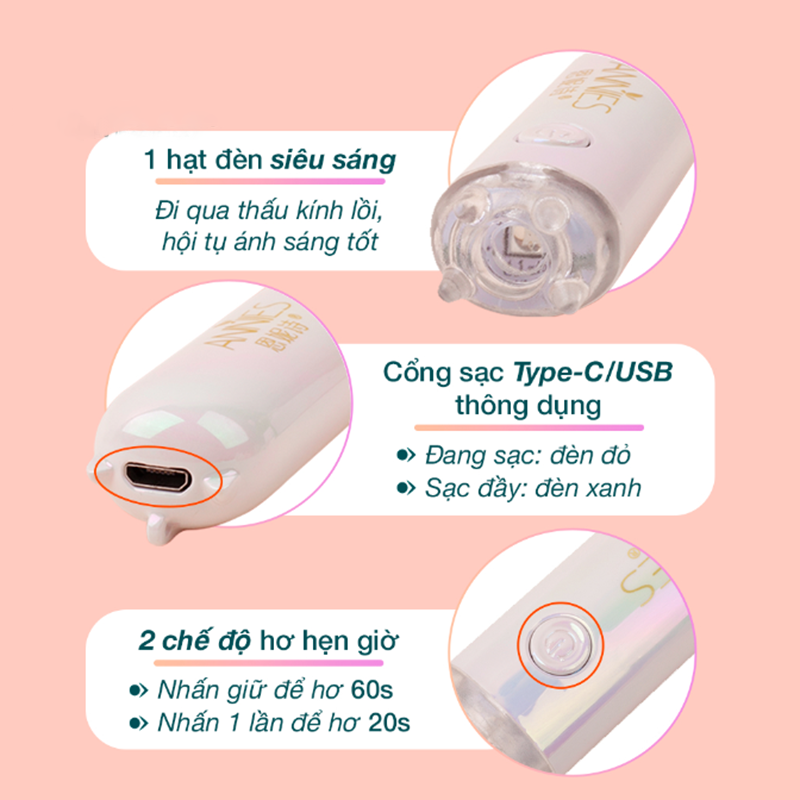 Máy Hơ Gel 1 Ngón Annies