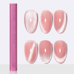 Thanh Nam Châm Lục Giác Hồng 12cm, Tạo Hiệu Ứng Mắt Mèo Trên Nail
