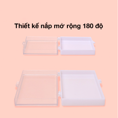 Hộp Mica Đựng Móng Úp Chữ Nhật 5x11cm