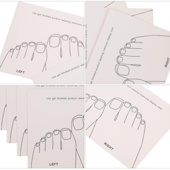 Giấy Nail Box Gắn Móng Chân Giả 5 Miếng