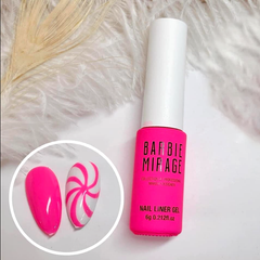 Set Sơn Cọ Nét Barbie Mirage Nail Liner Gel