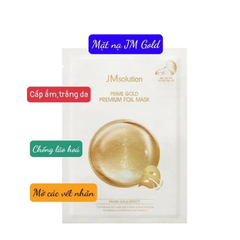 Mặt Nạ Jm Solution Prime Gold Effect 35ml, nâng cơ, chống lão hóa