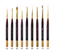 Cọ Nail Niao Cán Nâu
