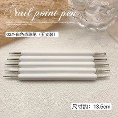 Set Cọ Bi Lorossi Cán Trắng 5 Cây