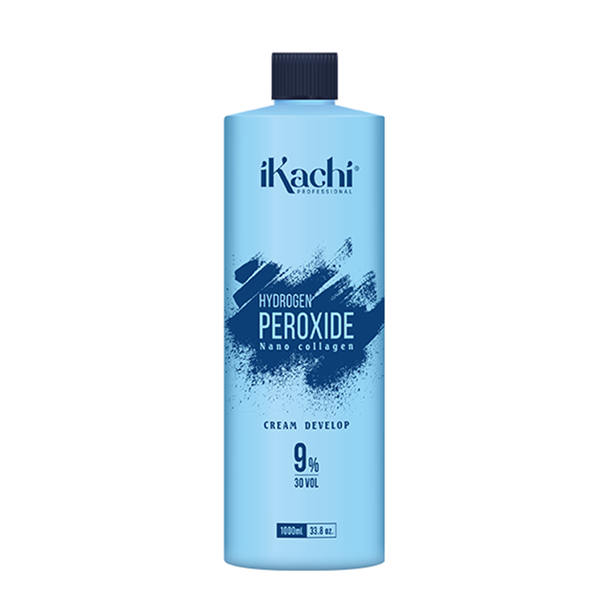 Oxy IKachi 9% 20 Vol 1000ml, Nâng sáng sắc tóc, giữ màu nhuộm lâu phai