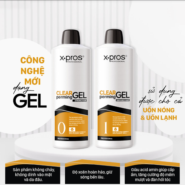 Uốn Tóc Gel X.pros 1 Lít, Giúp tóc uốn với độ xoăn hoàn hảo và giữ sóng bền lâu.