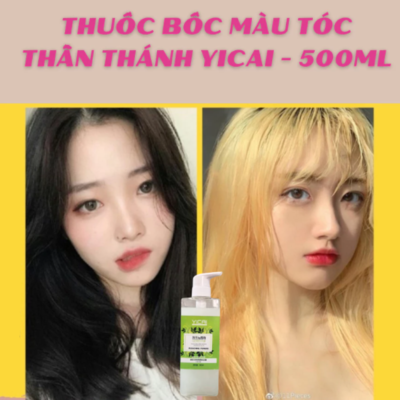 Bóc Màu Đỏ Đen Thần Thánh Yicai 500ml (Mua 1 tặng 1)