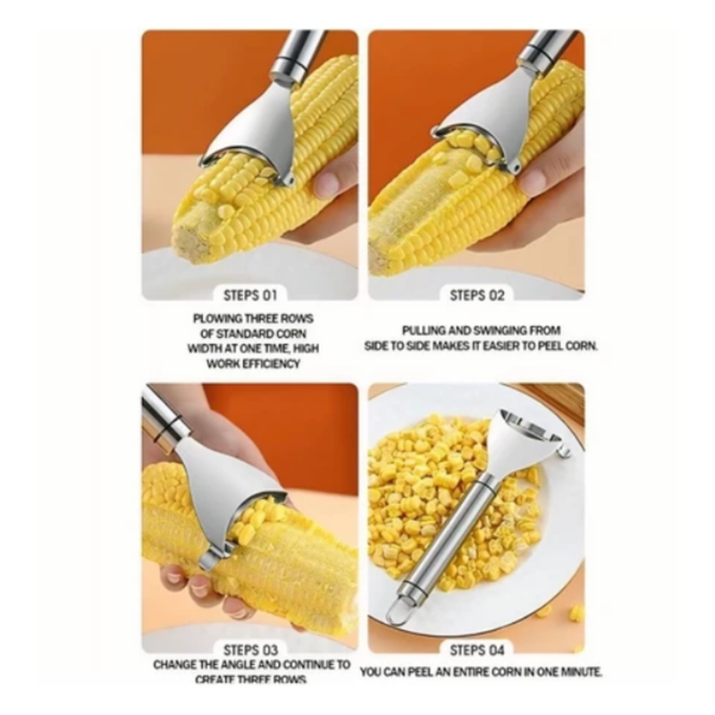 Cây Tách Hạt Bắp bằng inox không gỉ, giúp tách hạt bắp một cách nhanh chóng